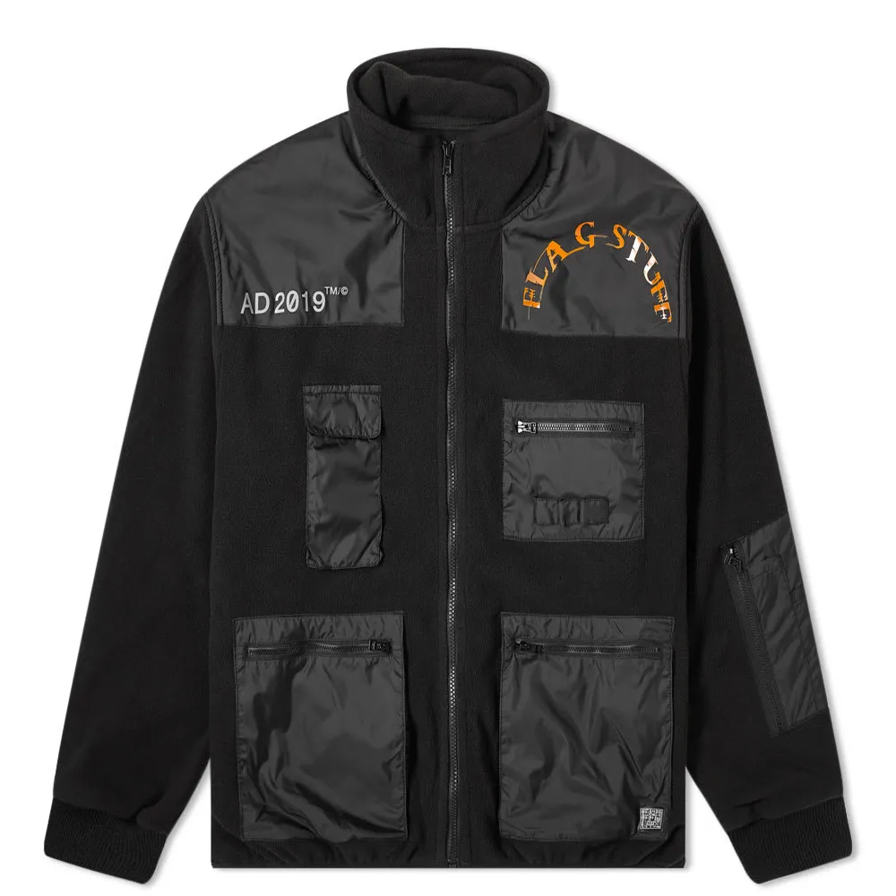 FLAGSTUFF Zip Fleece JacketBlack