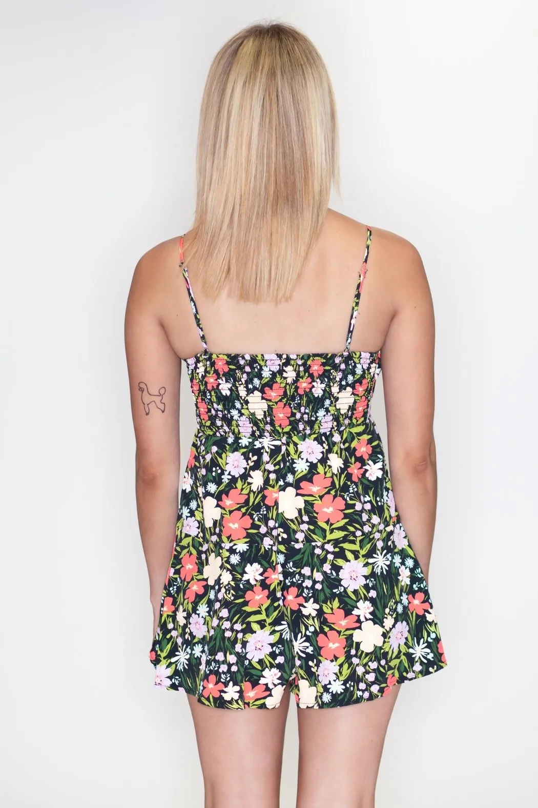 Floral Empire Romper