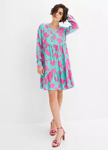 Floral Print Tunic Dress by bonprix | Look Again