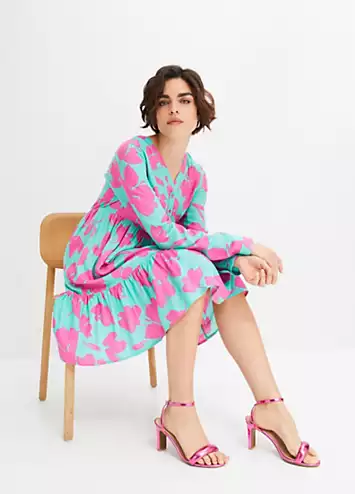 Floral Print Tunic Dress by bonprix | Look Again