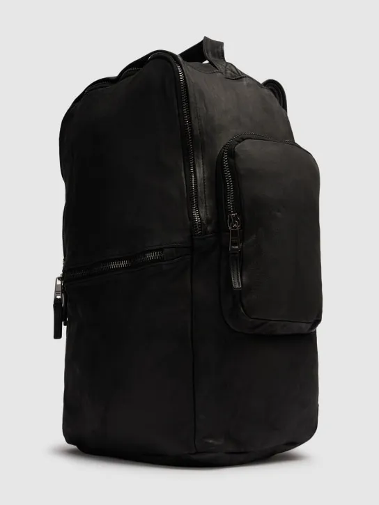 Giorgio Brato   Brushed leather weekend backpack 