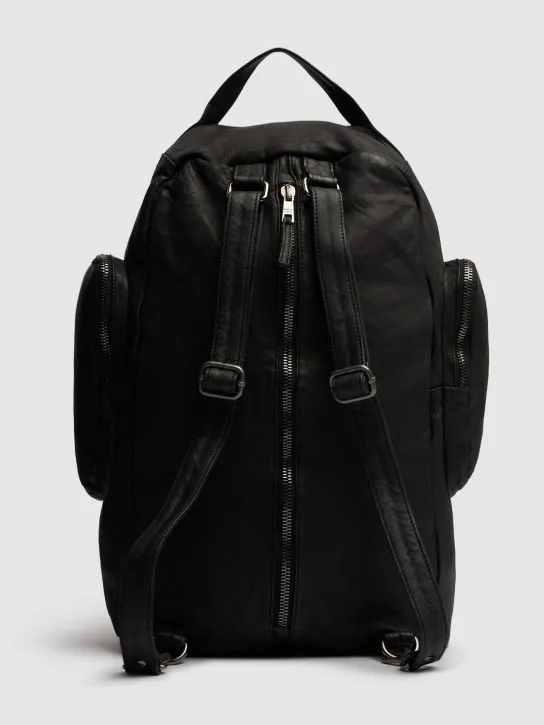 Giorgio Brato   Brushed leather weekend backpack 