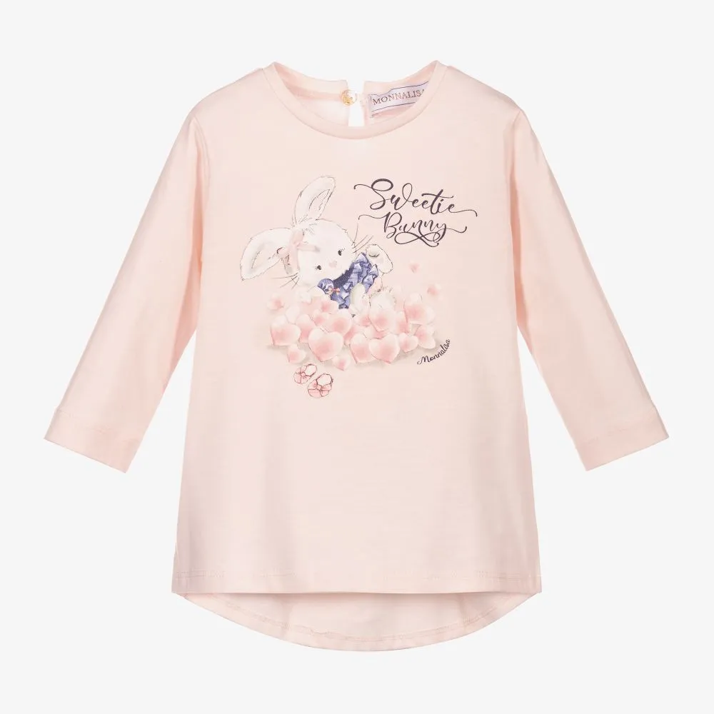 Girls Pink Bunny Tunic 