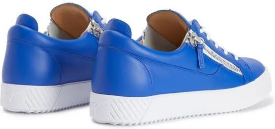 Giuseppe Zanotti zip-fastening leather sneakers Blue