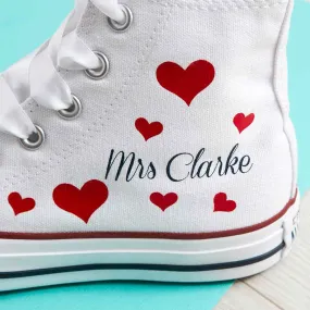 Heart Scatter Custom Wedding Converse