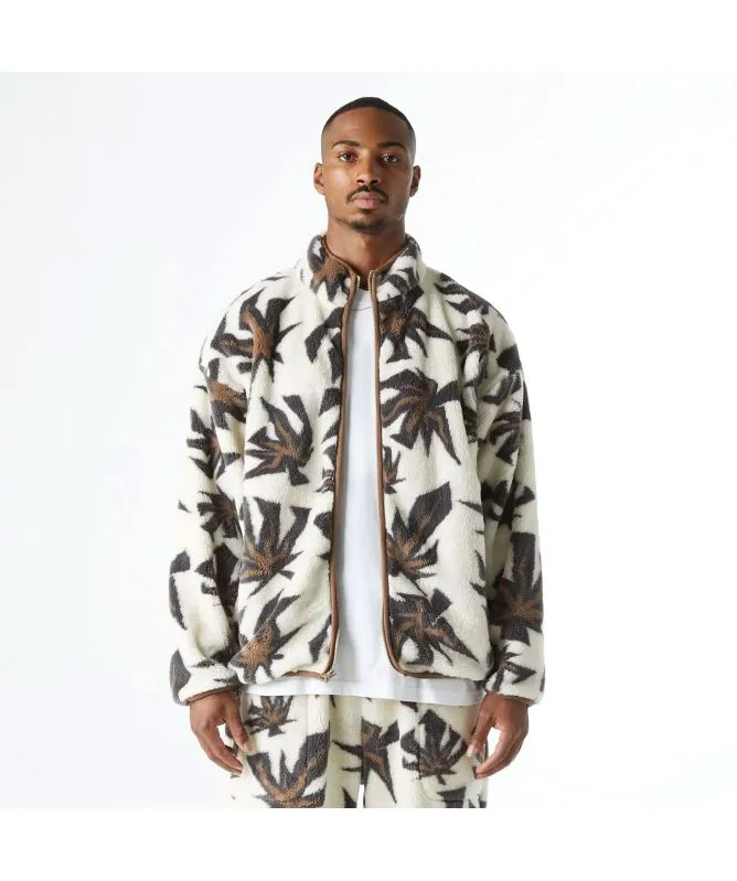 HUF Lowell Jacquard Sherpa Full-Zip Fleece