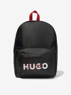 Hugo Kids Logo Backpack in Black