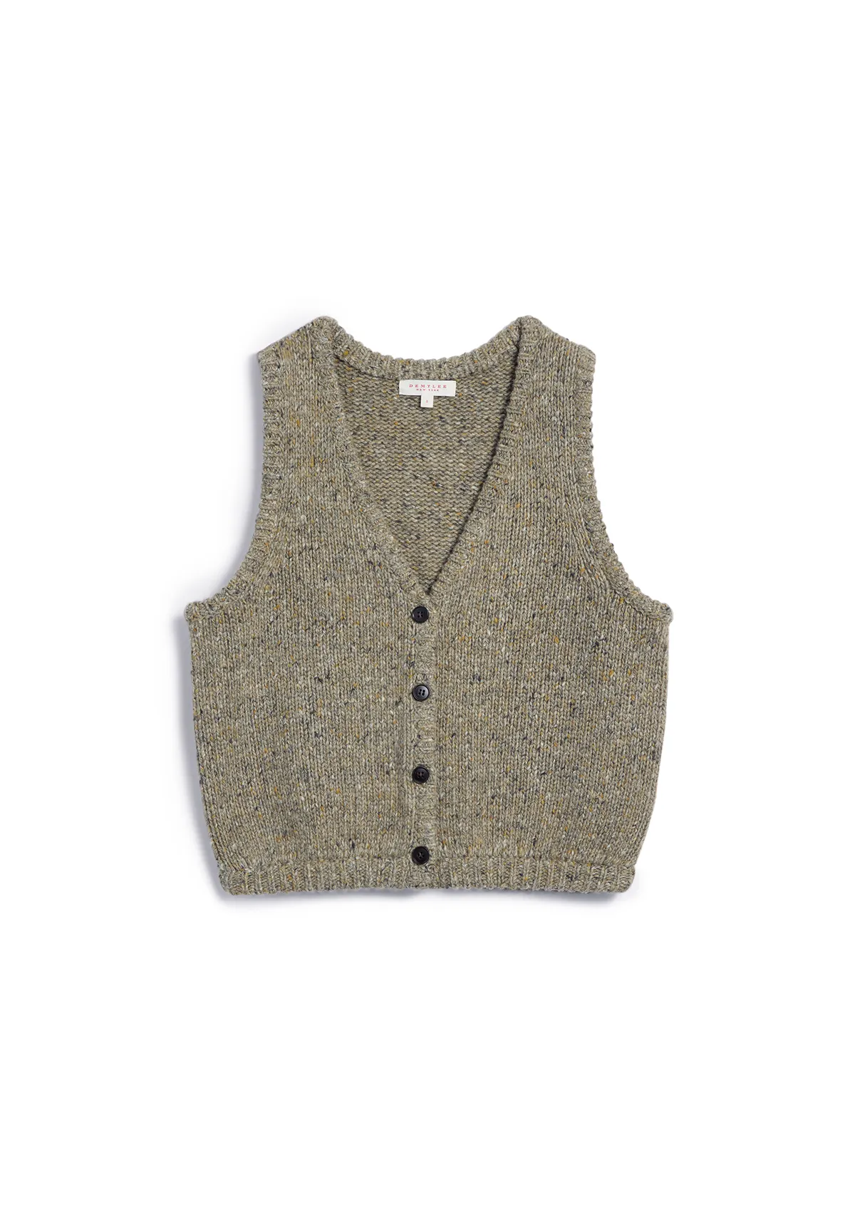 Idalia Merino Wool Vest - Bark