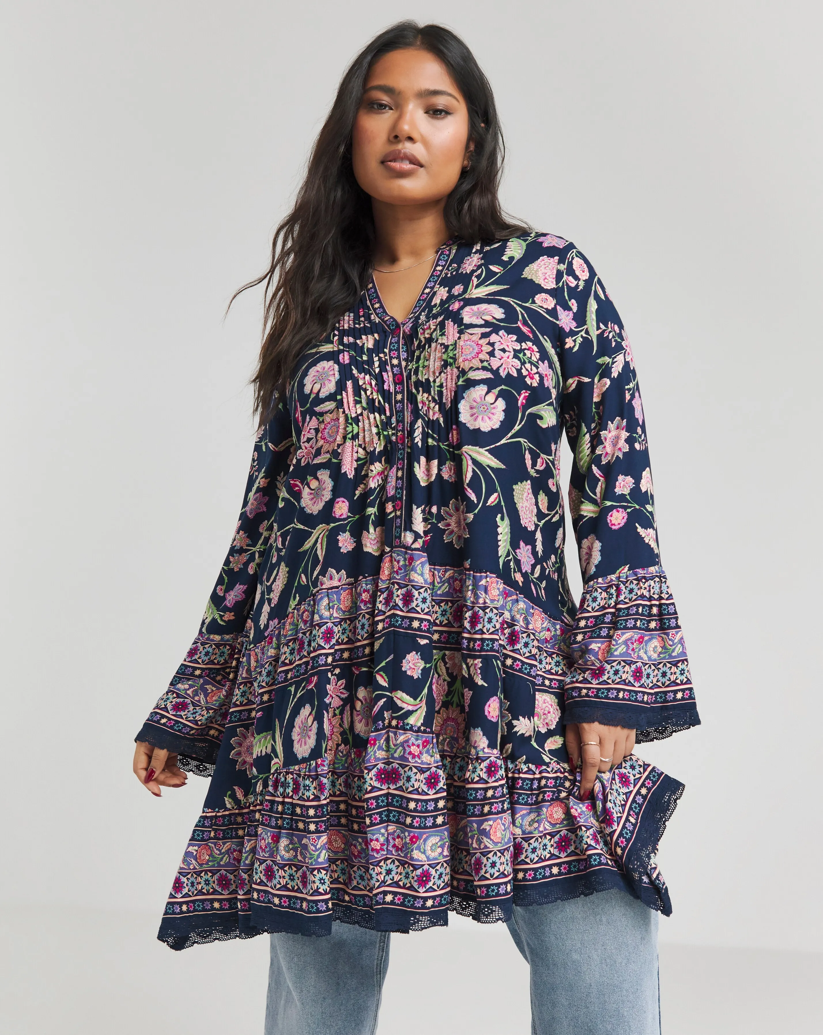 Joe Browns Becca Border Boho Swing Tunic | Simply Be