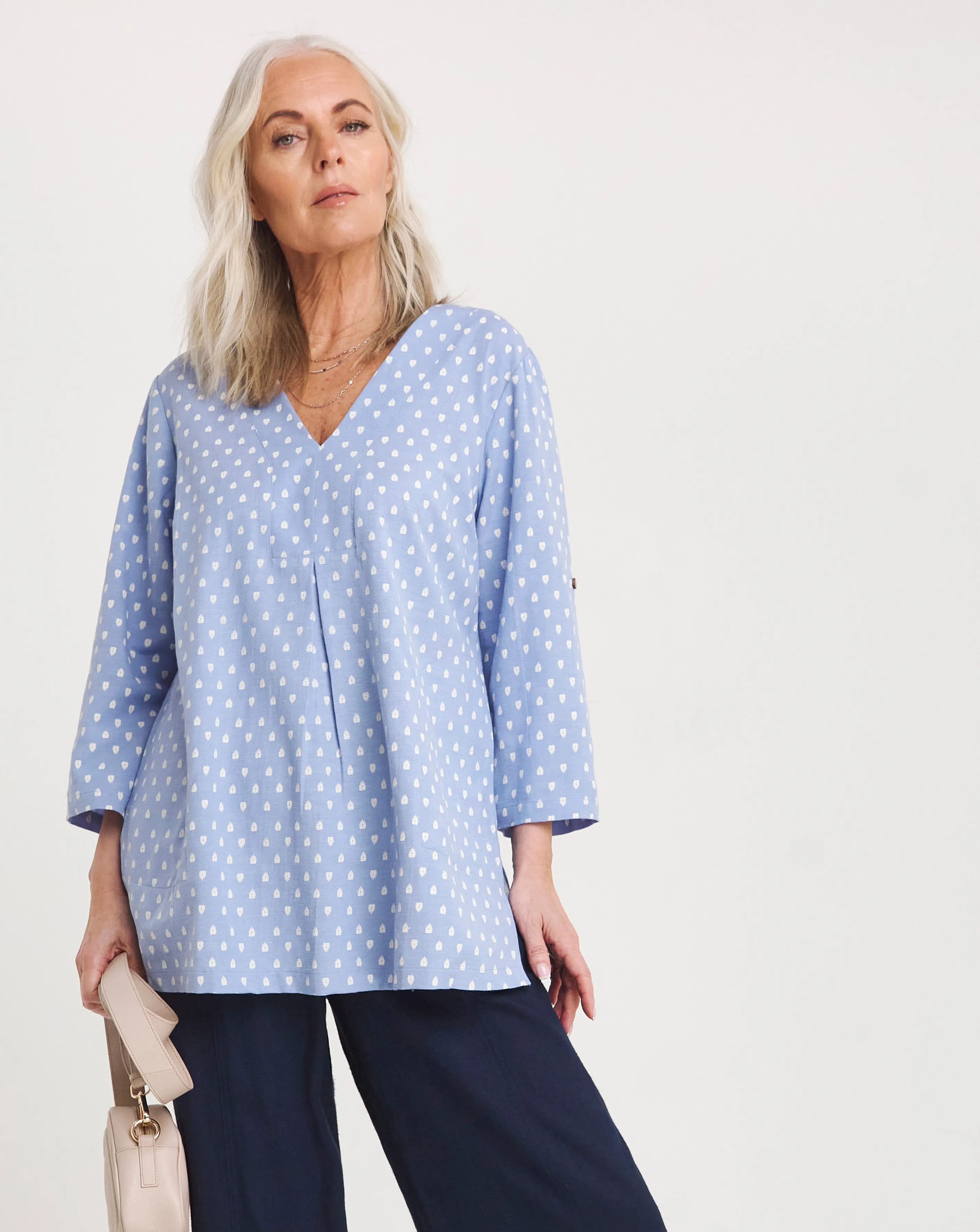 Julipa Linen Mix Pocket Tunic