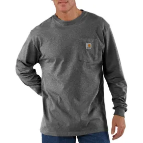 K126 - Workwear Long Sleeve Pocket T-Shirt - Carbon