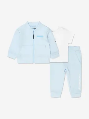 Karl Lagerfeld Baby Boys 3 Piece Tracksuit Set in Blue