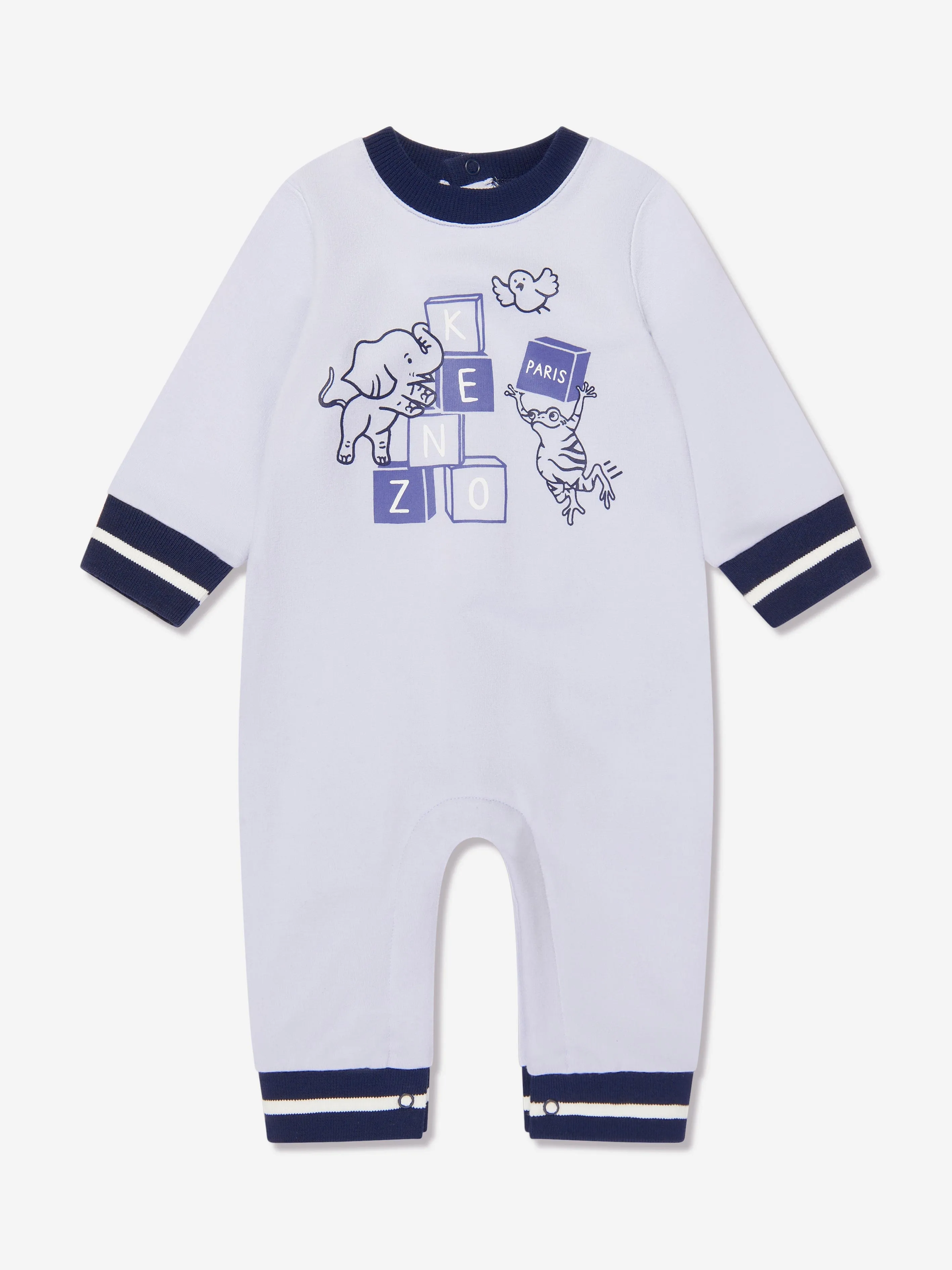 KENZO Baby Boys Logo Romper in Blue