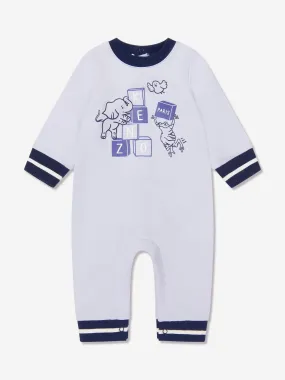 KENZO Baby Boys Logo Romper in Blue