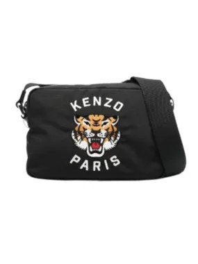 Kenzo Bag Shoulder Small Logo Black