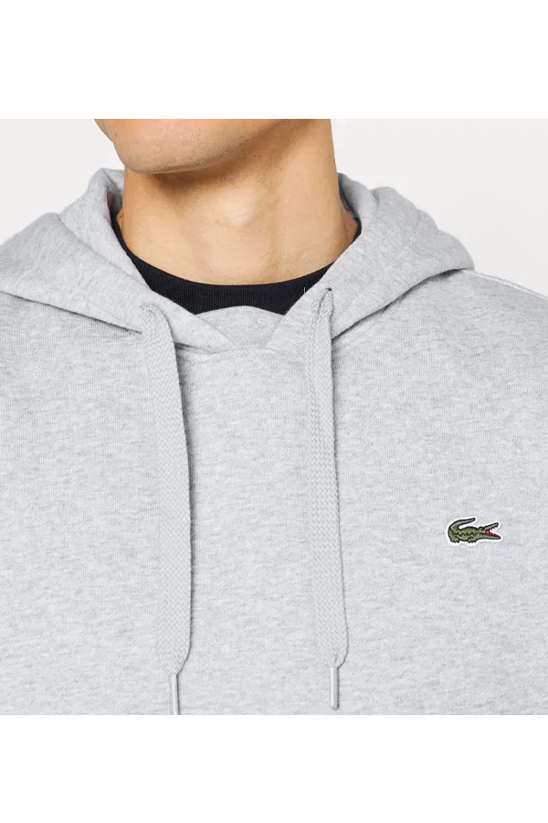 Lacoste Logo Hoodie Grey