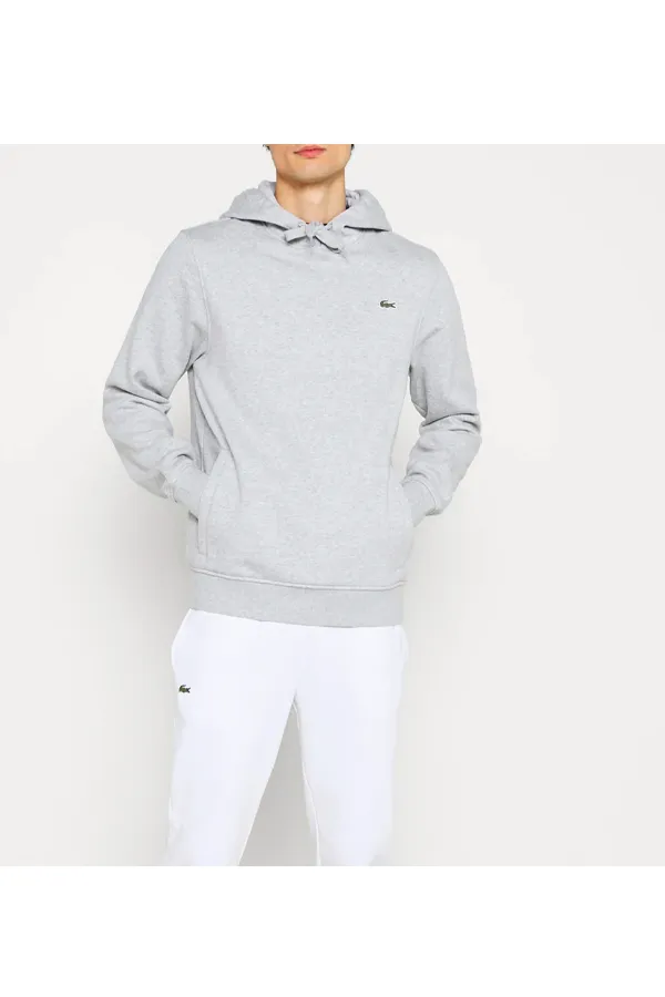 Lacoste Logo Hoodie Grey