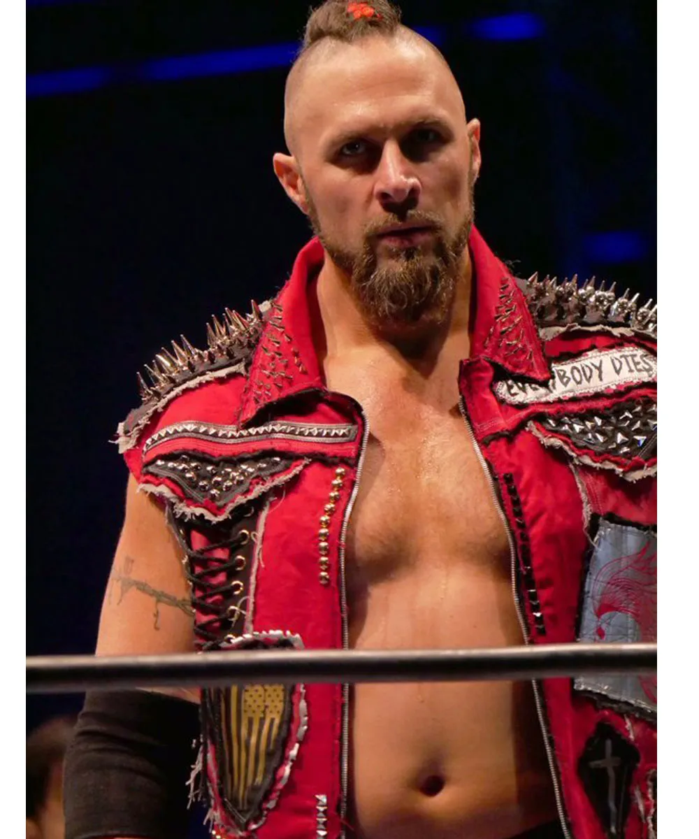 Lance Archer AEW Red Leather Vest