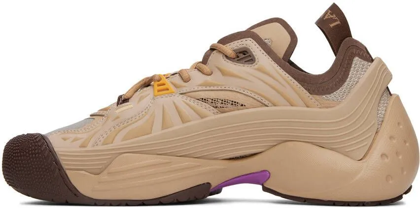 Lanvin Tan Flash-X Sneakers