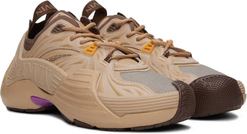 Lanvin Tan Flash-X Sneakers