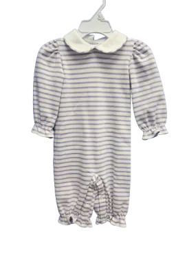 Lavender Stripe Girls Romper