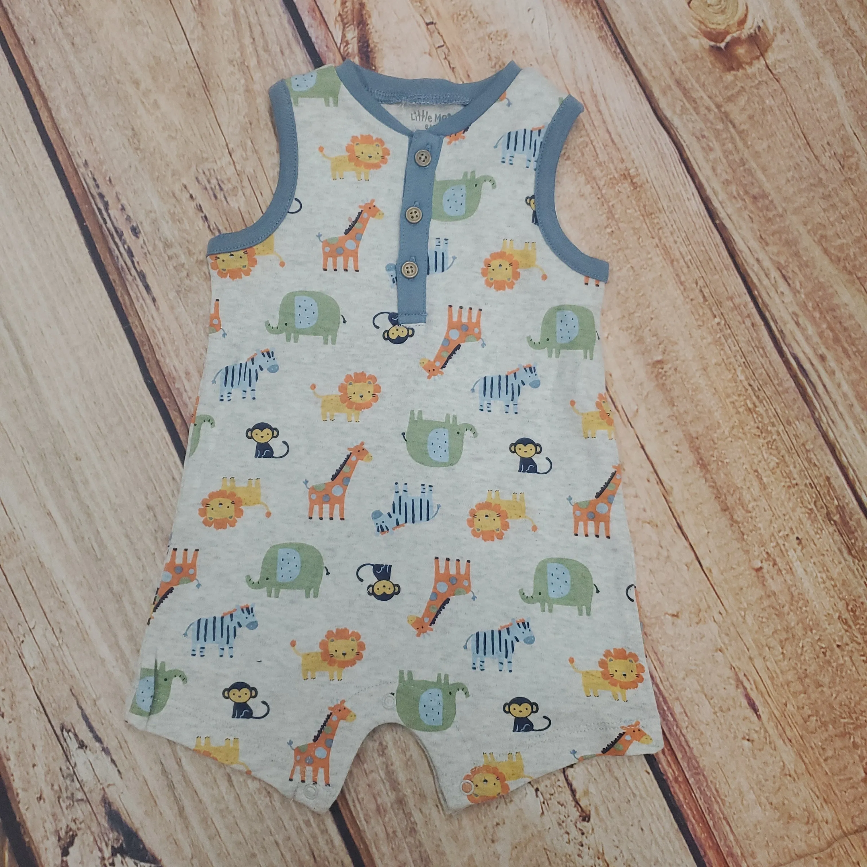 Little Me Jungle 2pk Romper