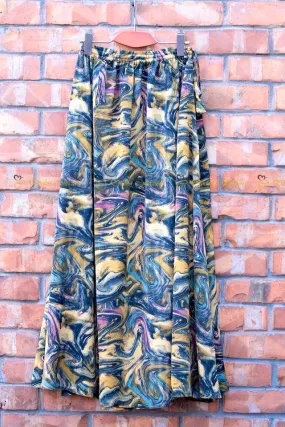 Long Skirt marble gold