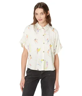 Lucky Brand Relaxed Printed Workwear Shirt Women's