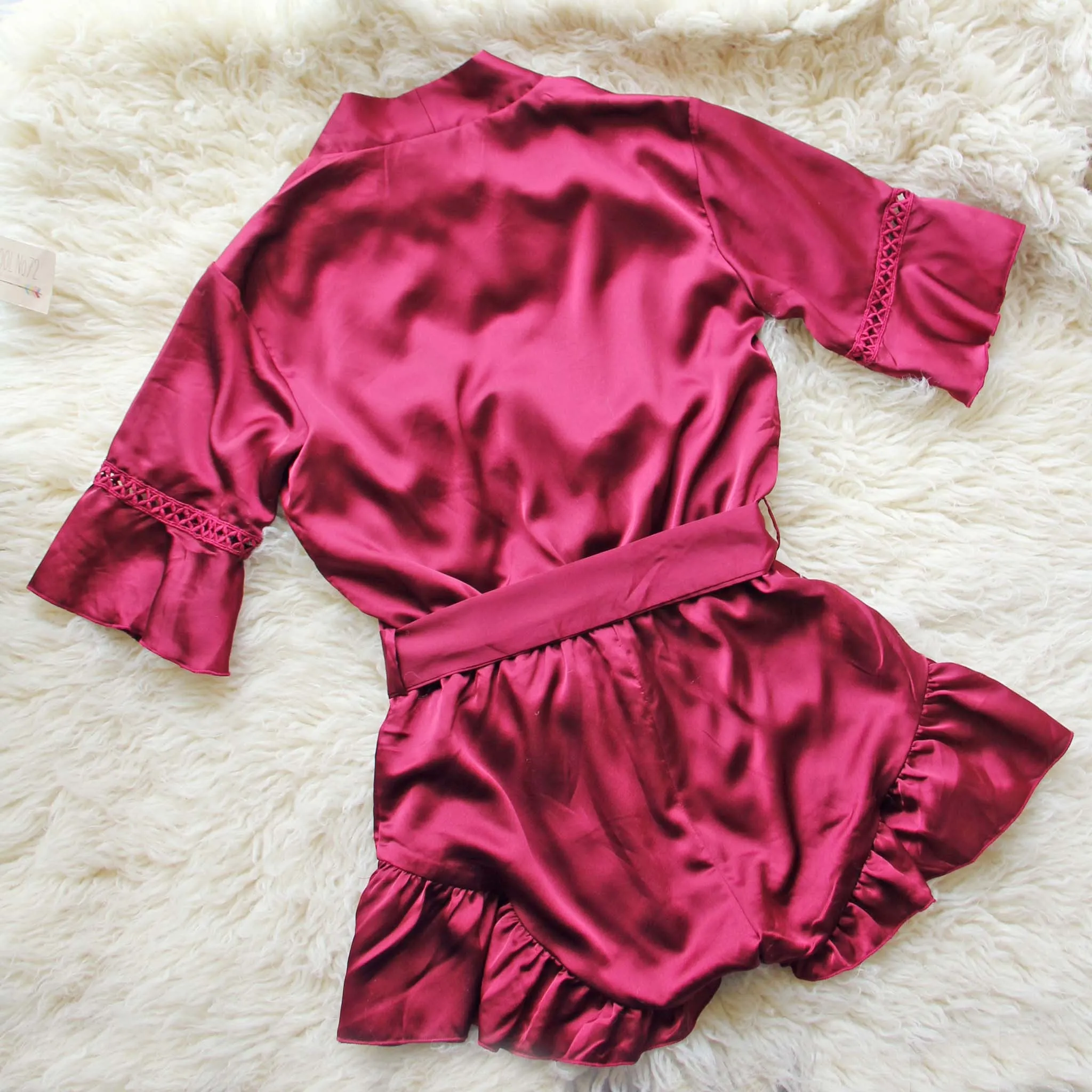 Lulu Romper in Merlot