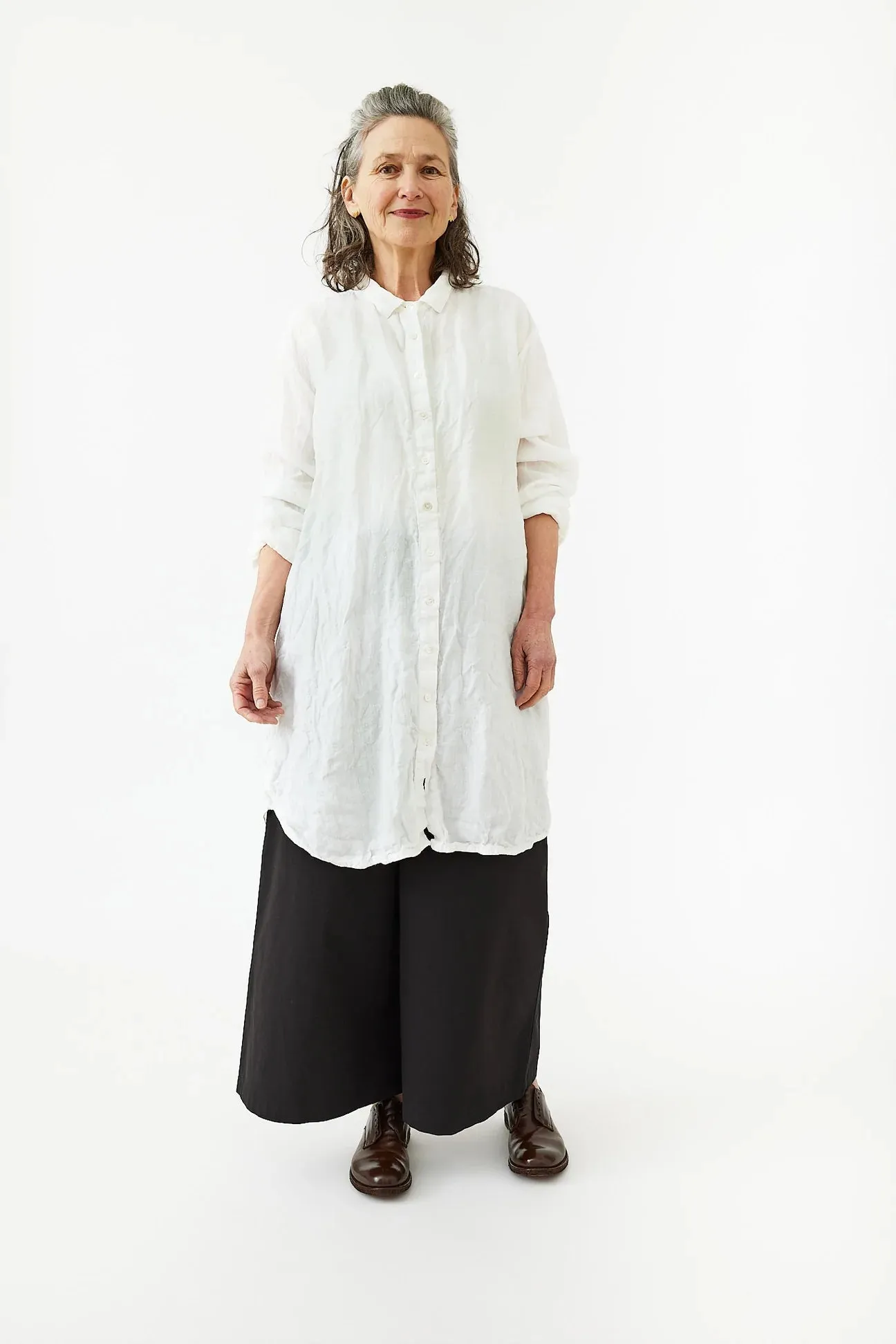 Manon Tunic - Classic White Linen