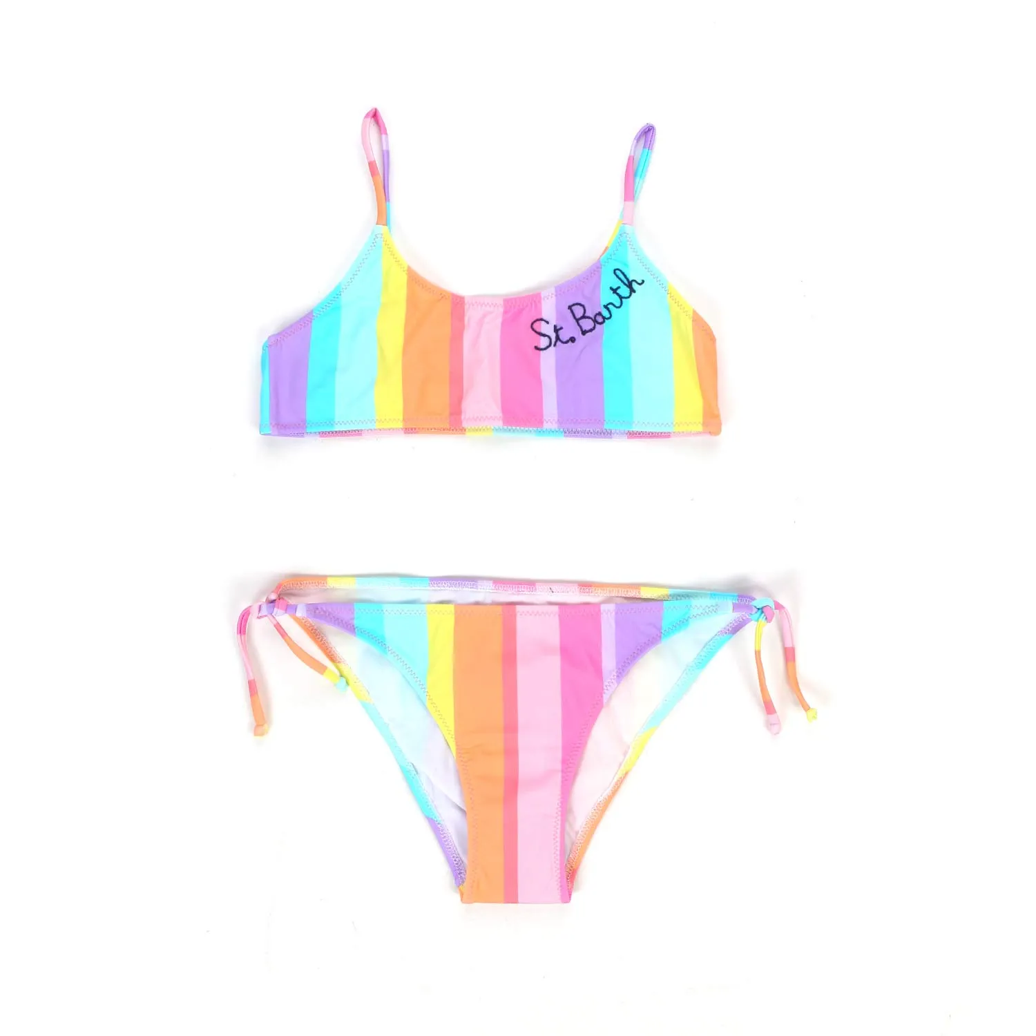 Mc2 Saint Barth Fluo Striped Bikini