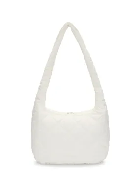 Melrose Quilting Shoulder Bag L Cream