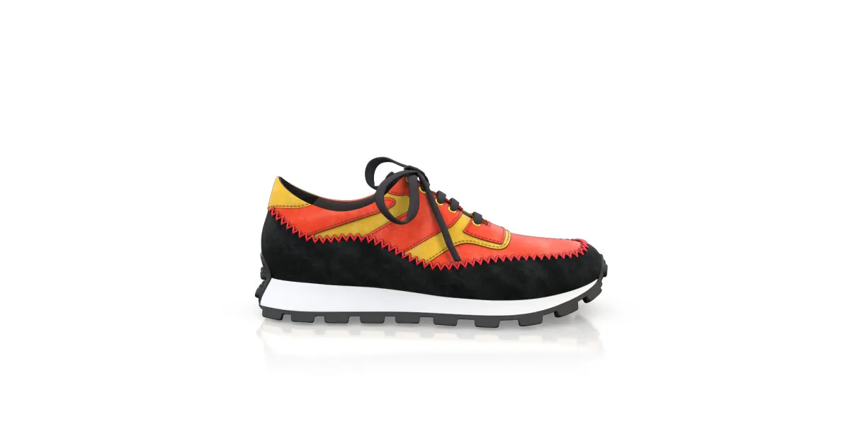 Men's Leather Running Sneakers 55057