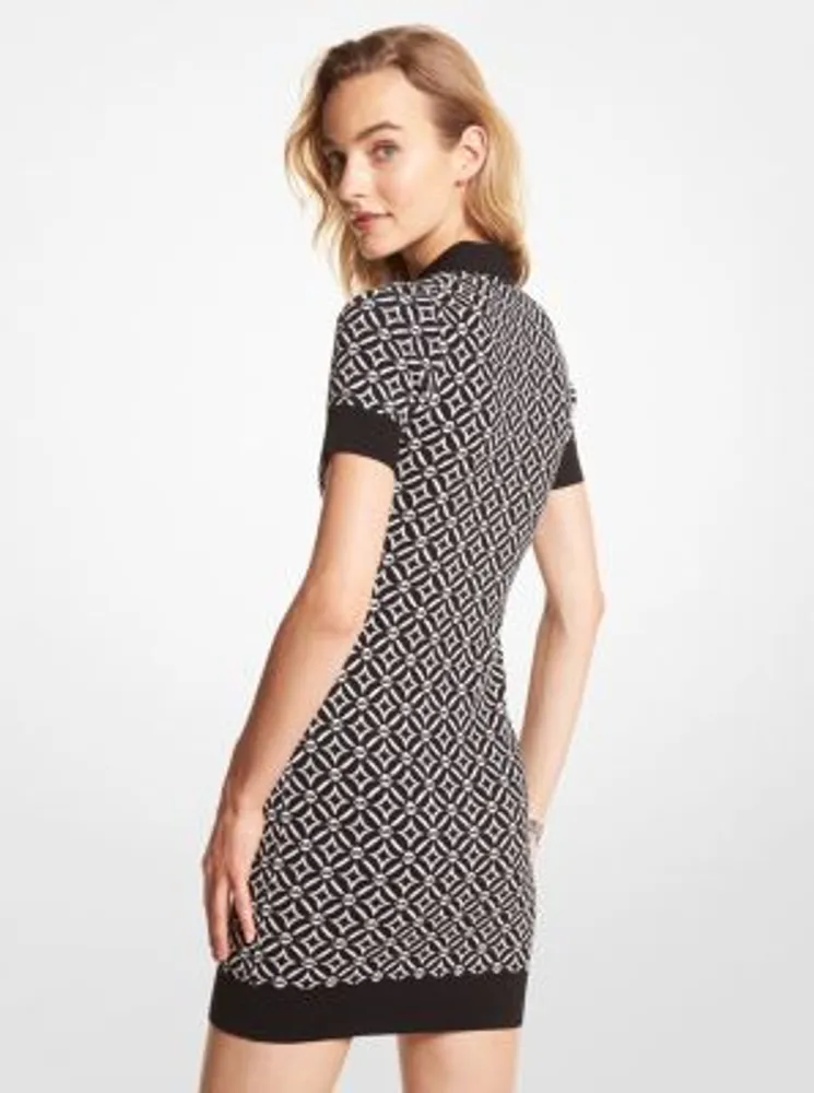 Michael Kors Logo Jacquard Polo Dress