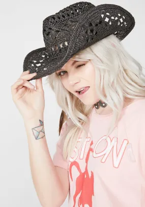 Midnight Hawt Tempered Cowgirl Hat-