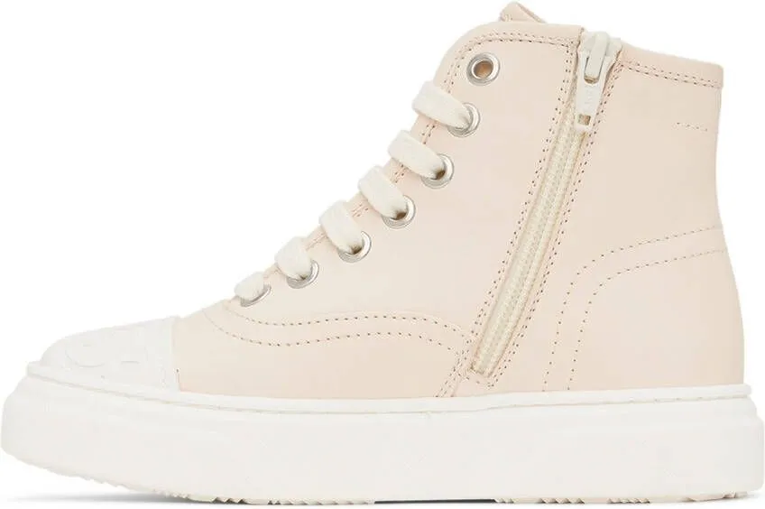 MM6 Maison Margiela Kids White Lace-Up High-Top Sneakers