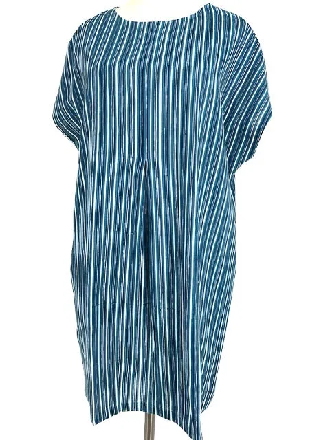 Mona Lisa Tunic/Blues & Grey Stripes