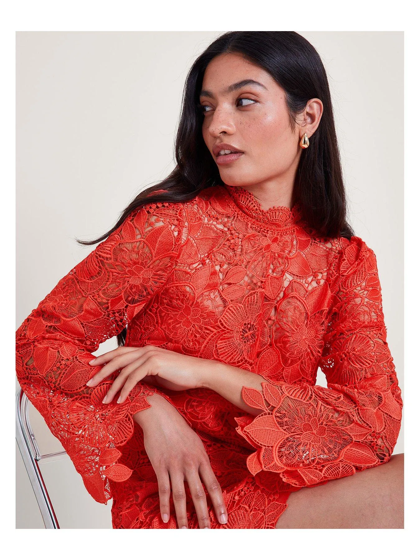 Monsoon Lila Lace Tunic Dress