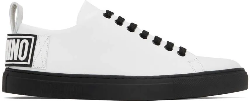 Moschino White & Black Logo Sneakers