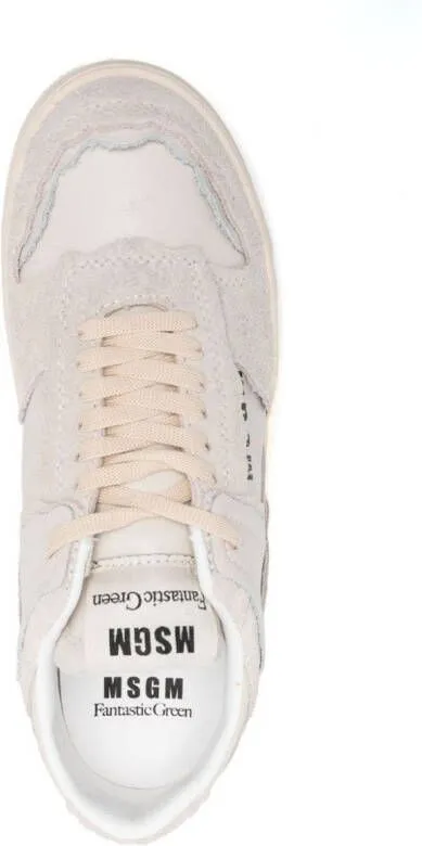 MSGM logo-print sneakers Neutrals