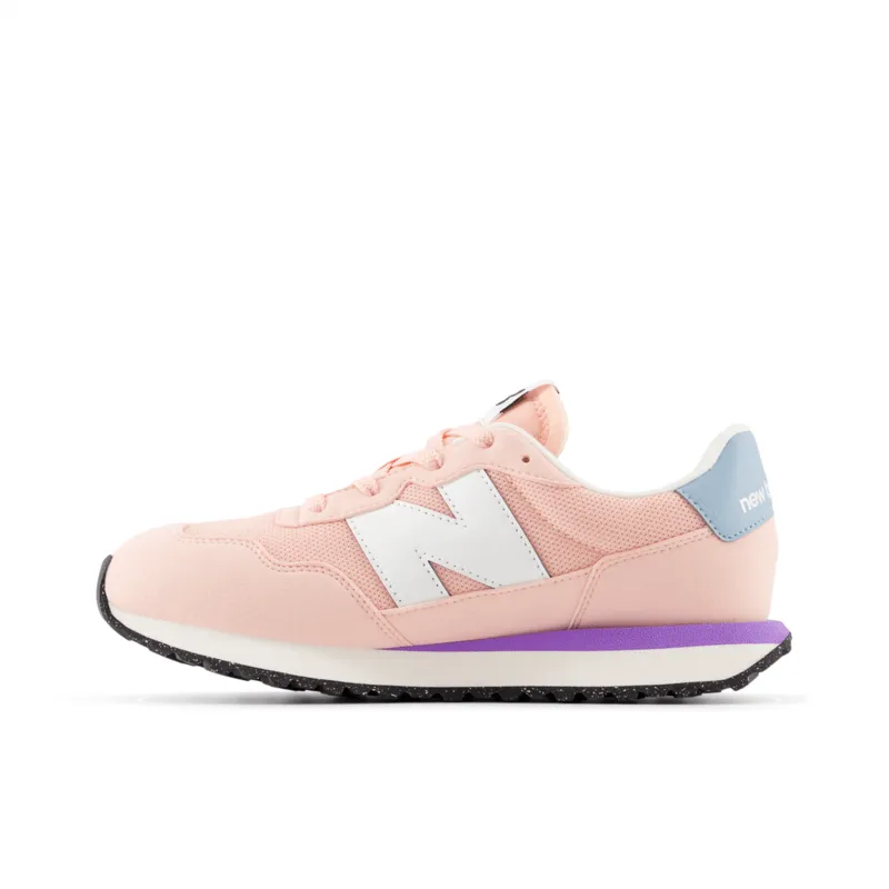 New Balance Youth Girls 237 Running Shoe - GS237VPB (Wide)