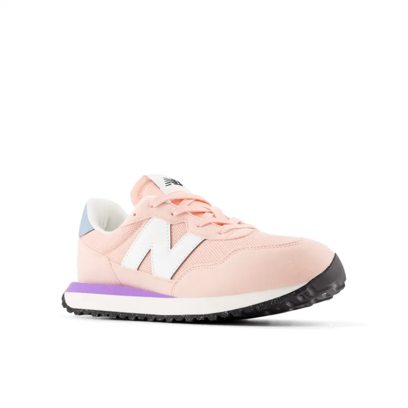 New Balance Youth Girls 237 Running Shoe - GS237VPB (Wide)