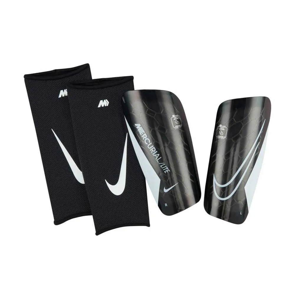 Nike Mercurial Lite Shin Guards- Black/Black/White