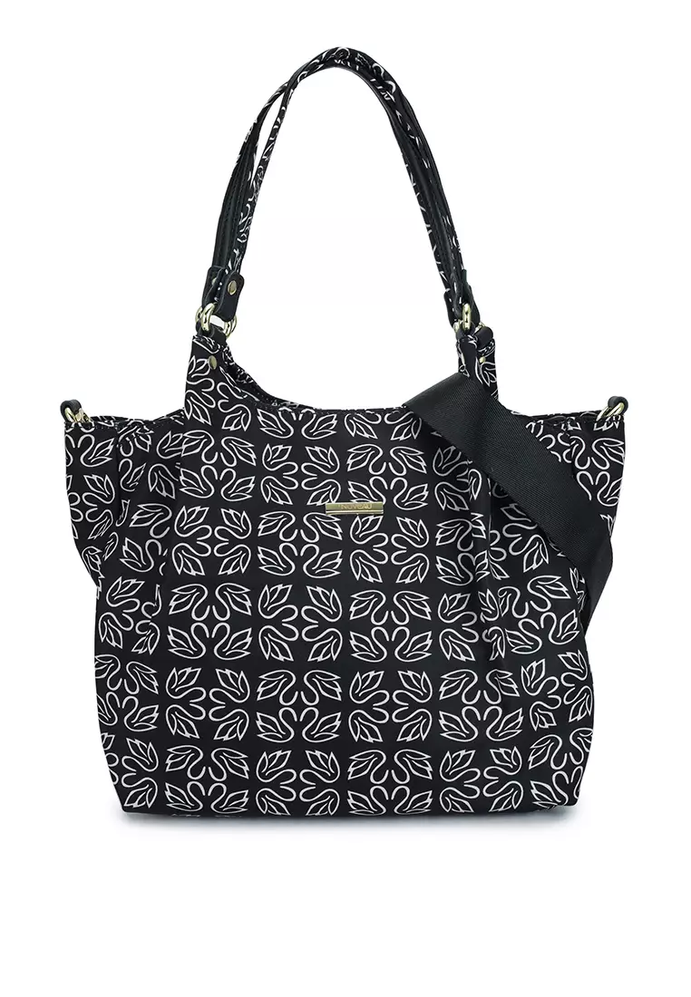 NUVEAU Printed Nylon Convertible Shoulder Bag