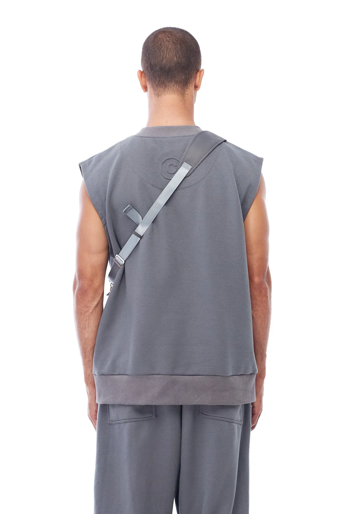 NYLON RACER BAG IN GREY