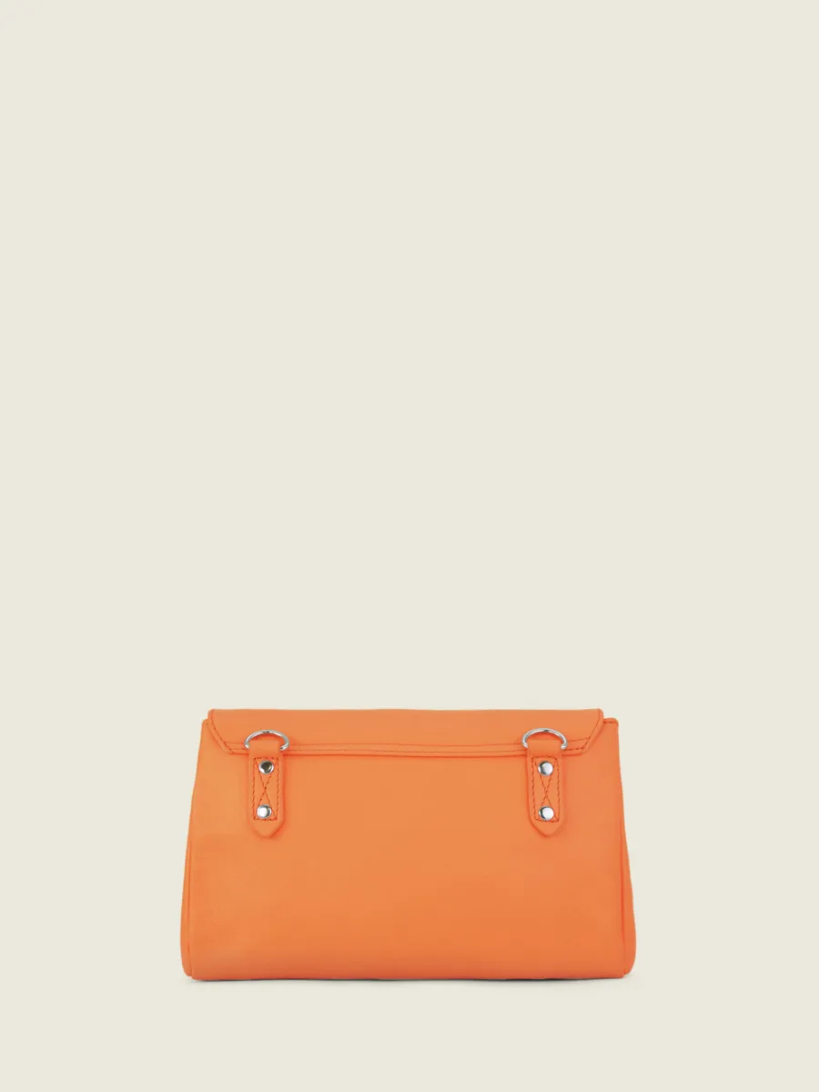 Orange Leather Cross-Body Bag for Women - Suzon M Pastel Apricot | PAUL MARIUS