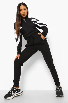 Petite Colourblock Half Zip Tracksuit