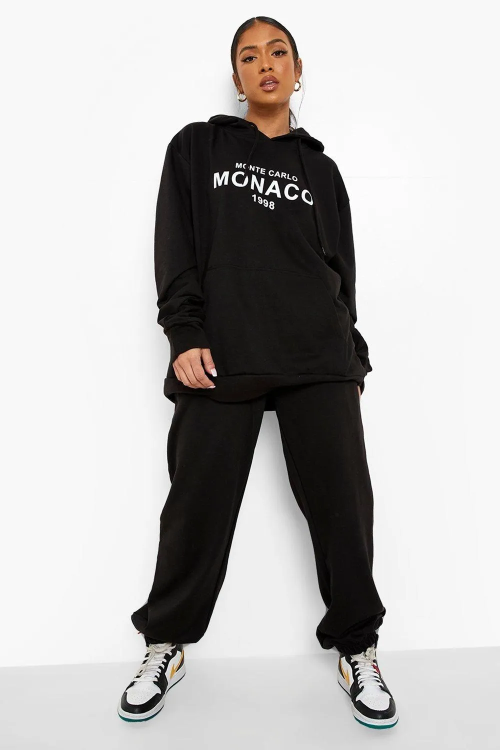 Petite Monaco Printed Hoody Tracksuit