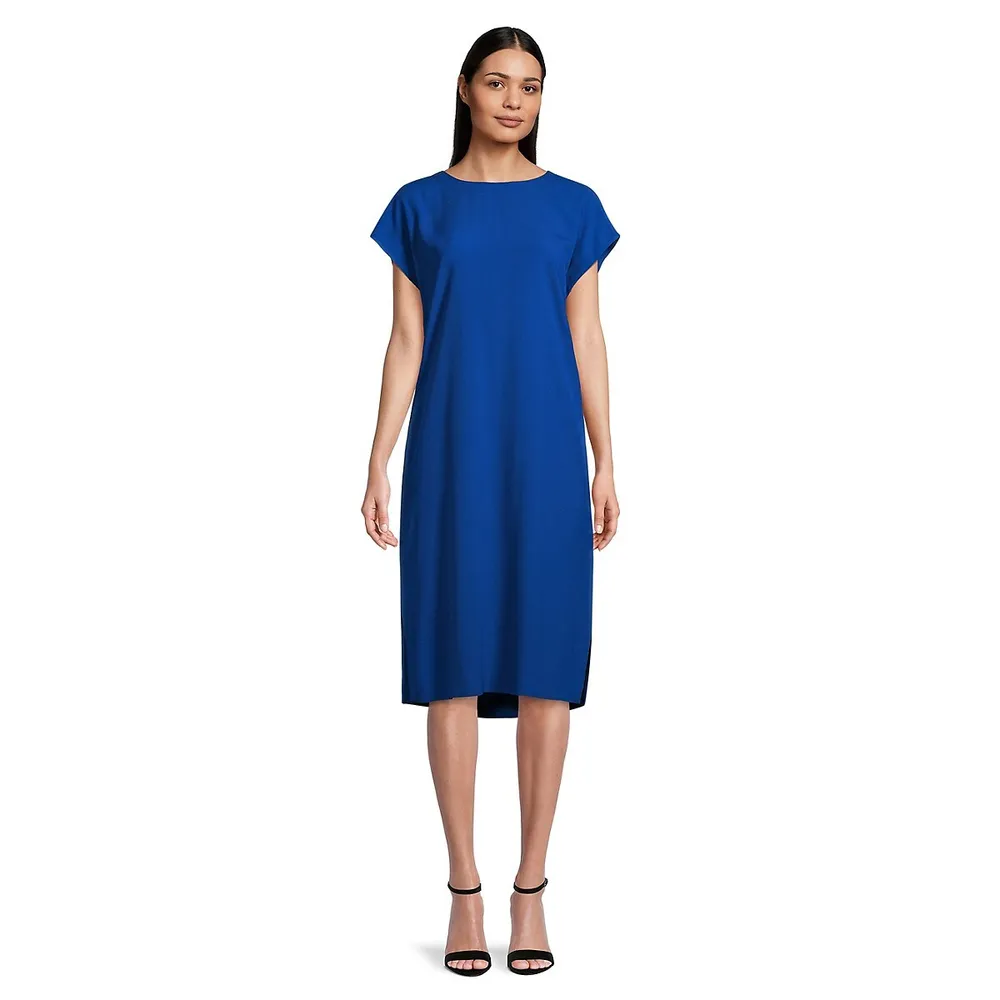 Piazza Sempione Cap-Sleeve Tunic Dress