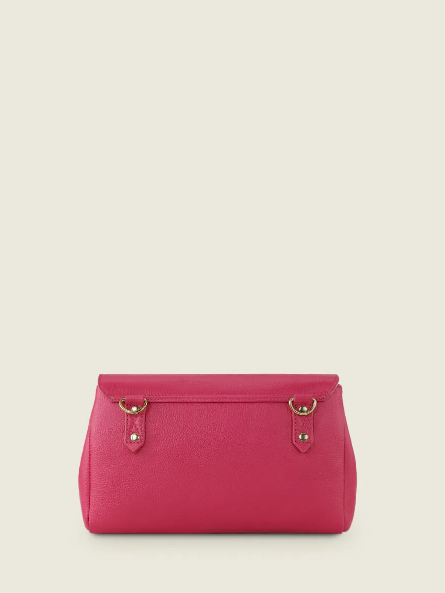 Pink Leather Cross-body Bag Women - Suzon M Sorbet Raspberry | PAUL MARIUS